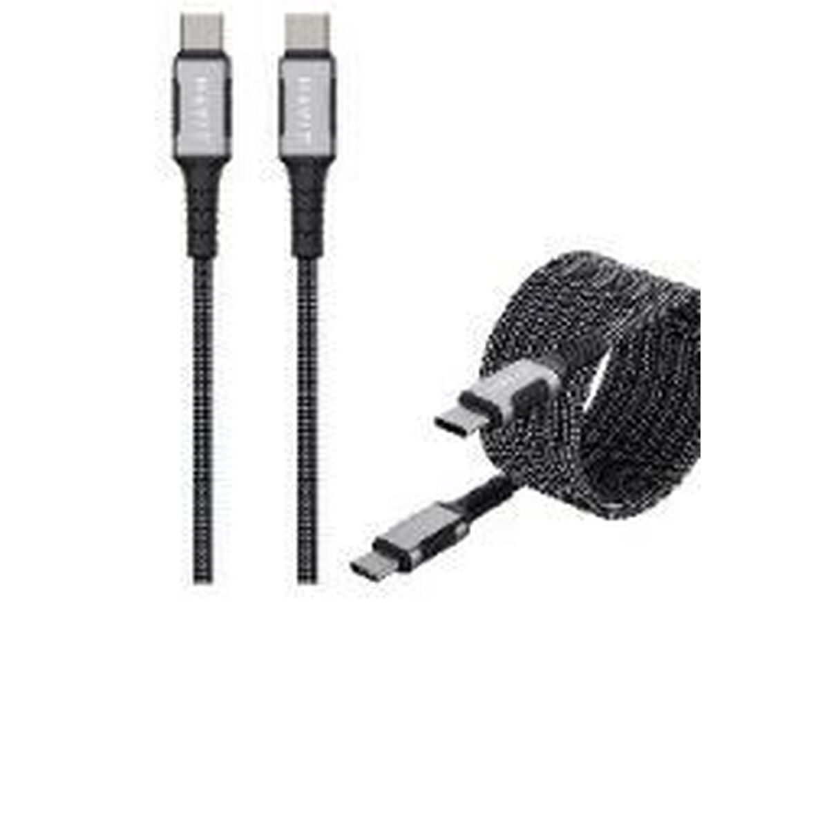 USB-C till USB-C Kabel Havit CB6297 Svart 1 m