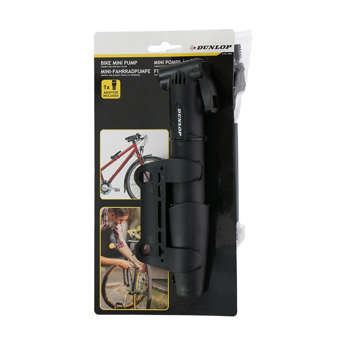 Luft Pump Dunlop Svart Cykel - 4