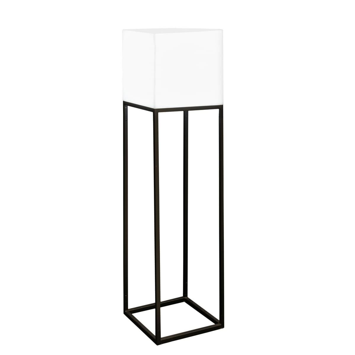 Golvlampa Block Vit Grå E27 38 x 38 x 155 cm - 4
