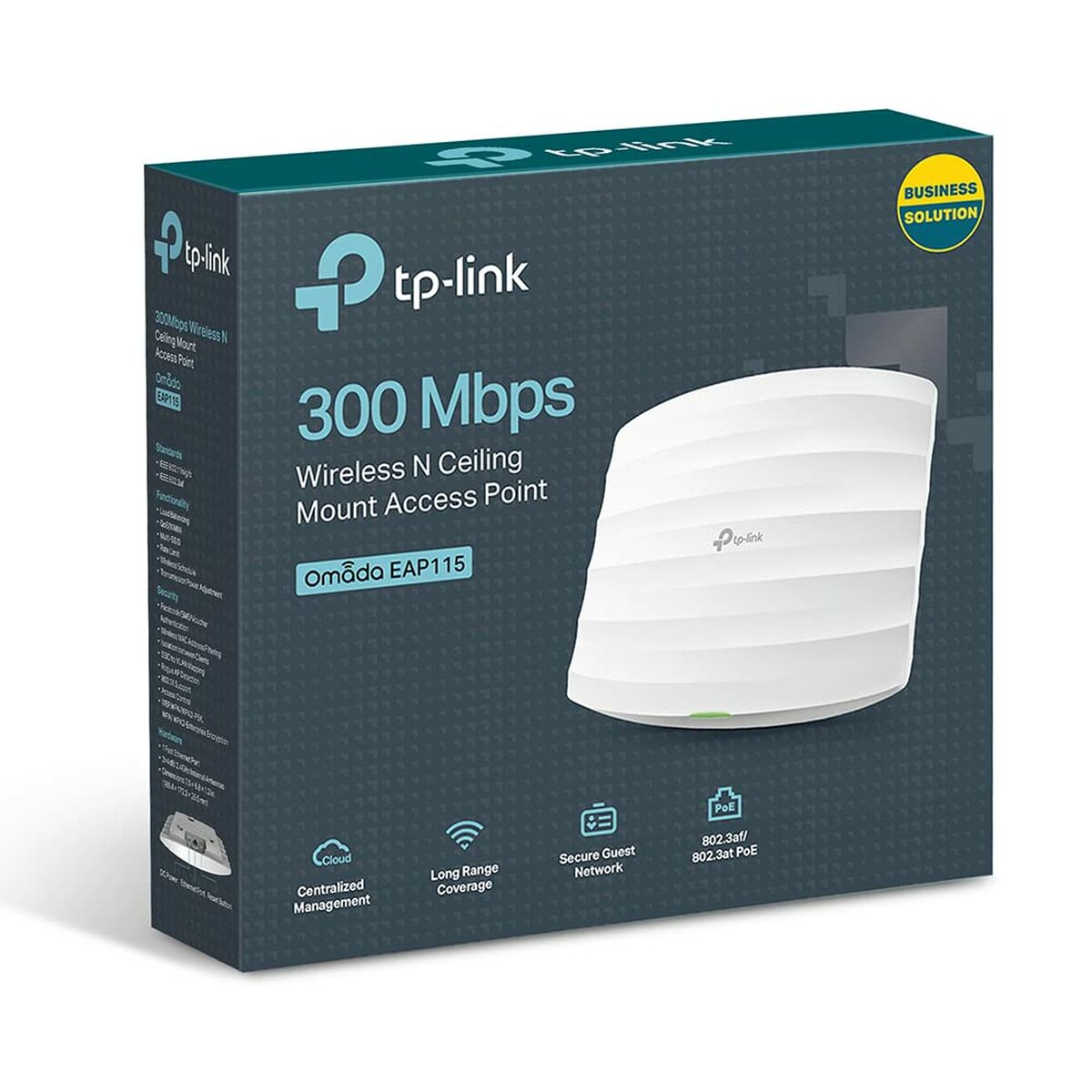 Anslutningspunkt TP-Link EAP115 Vit Svart 300 Mbit/s - 3