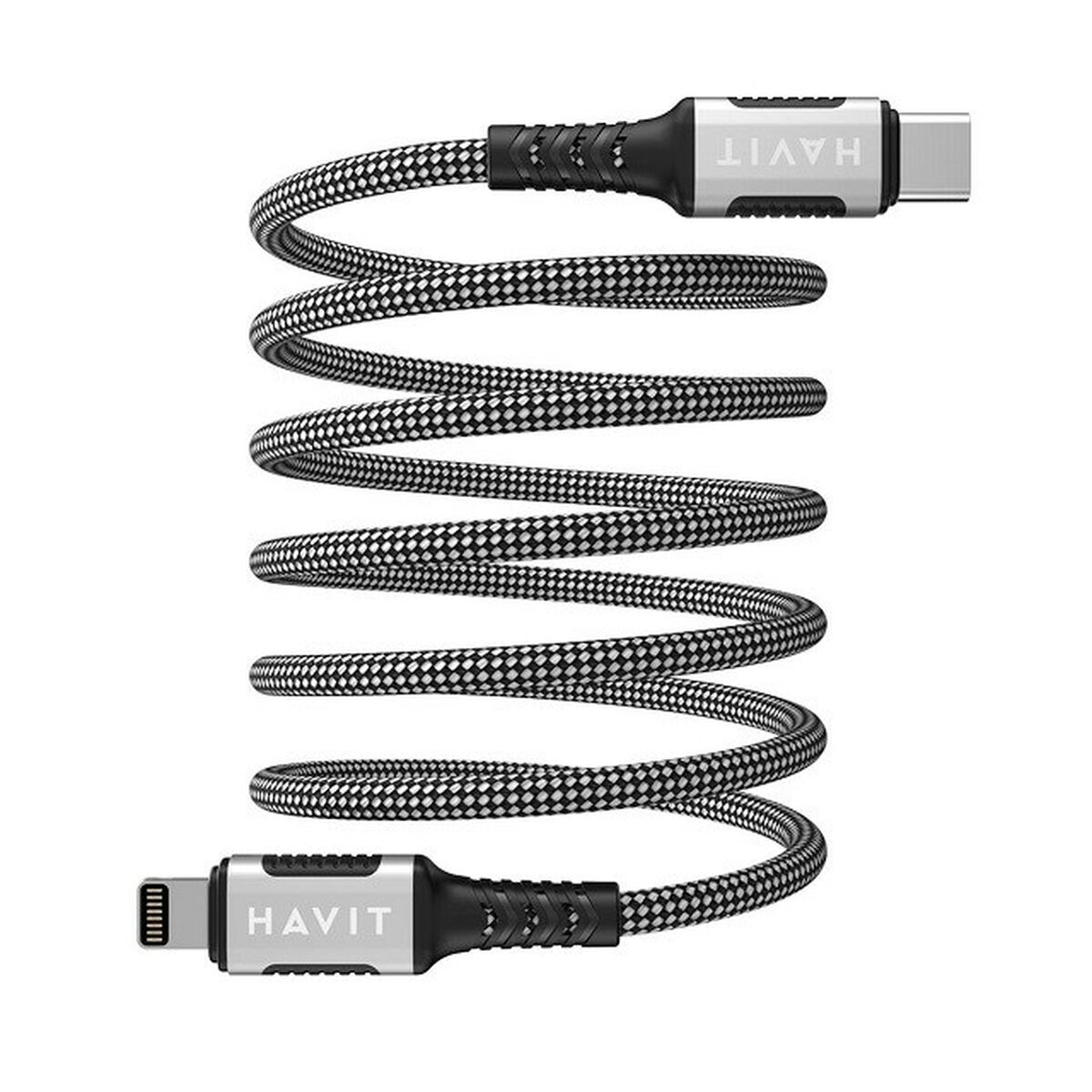 Kabel USB-C till Lightning Havit CB6298 Svart 1 m - 2
