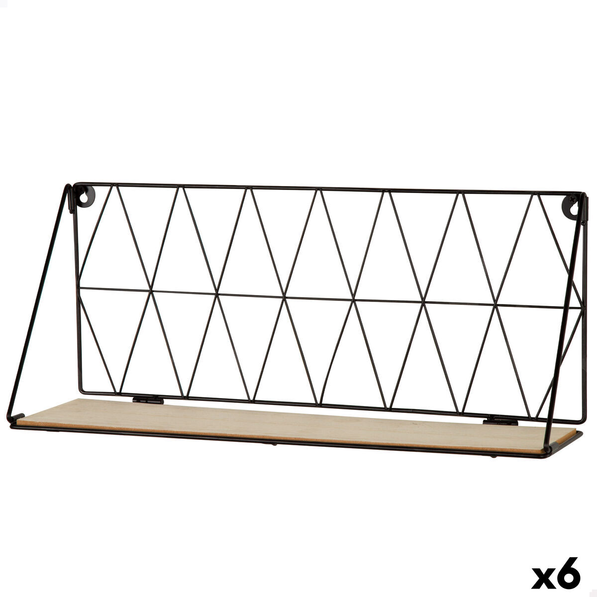 Hyllor Max Home Järn Trä MDF 48 X 20 X 13 CM (6 antal)