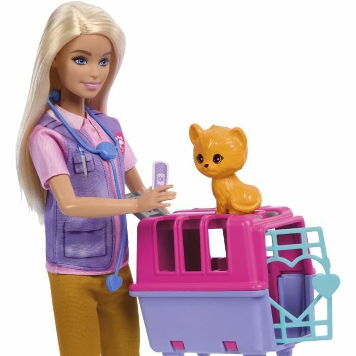 Docka Barbie SAUVETEUSE D'ANIMAUX - 4
