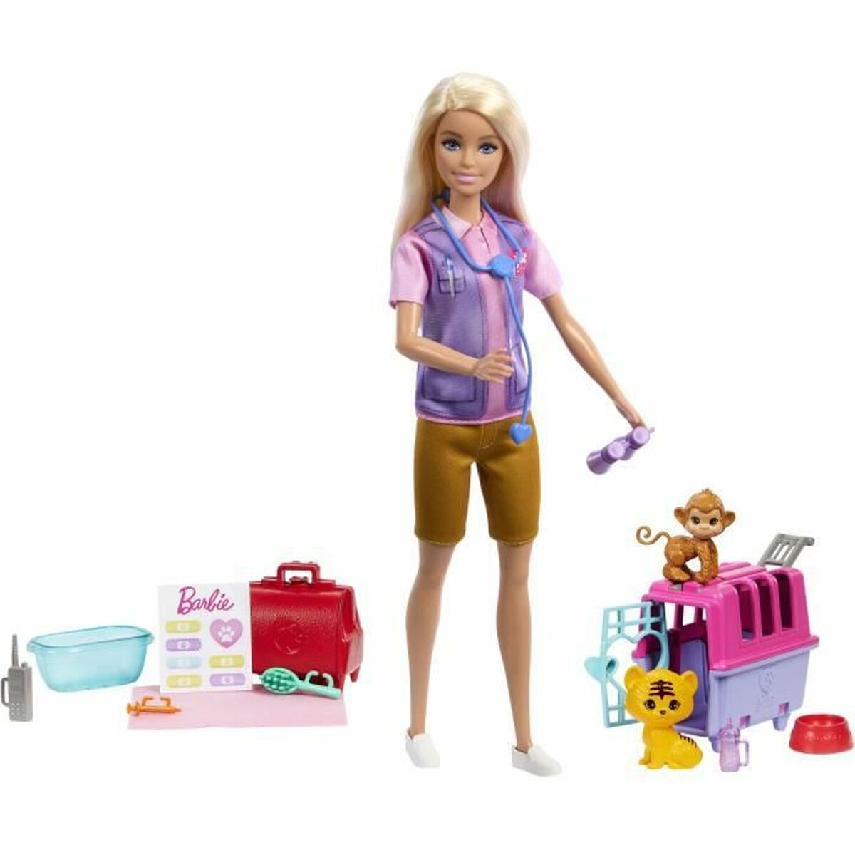 Docka Barbie SAUVETEUSE D'ANIMAUX - 6