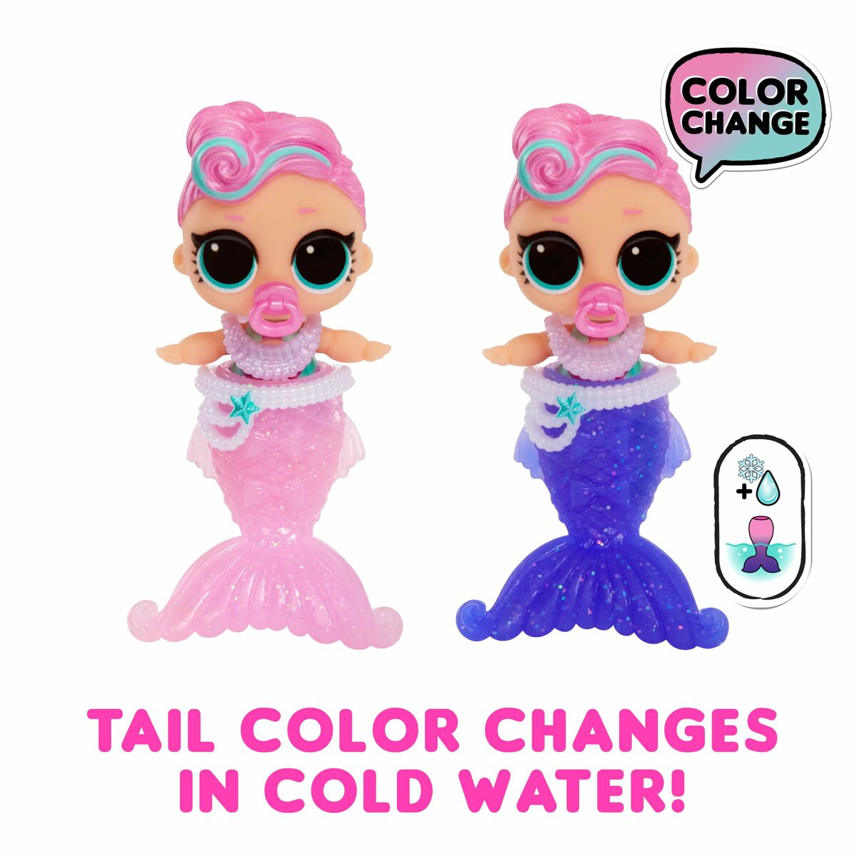 Babydocka med tillbehör Rainbow High LOL Surprise - Baby Mermaids - 4
