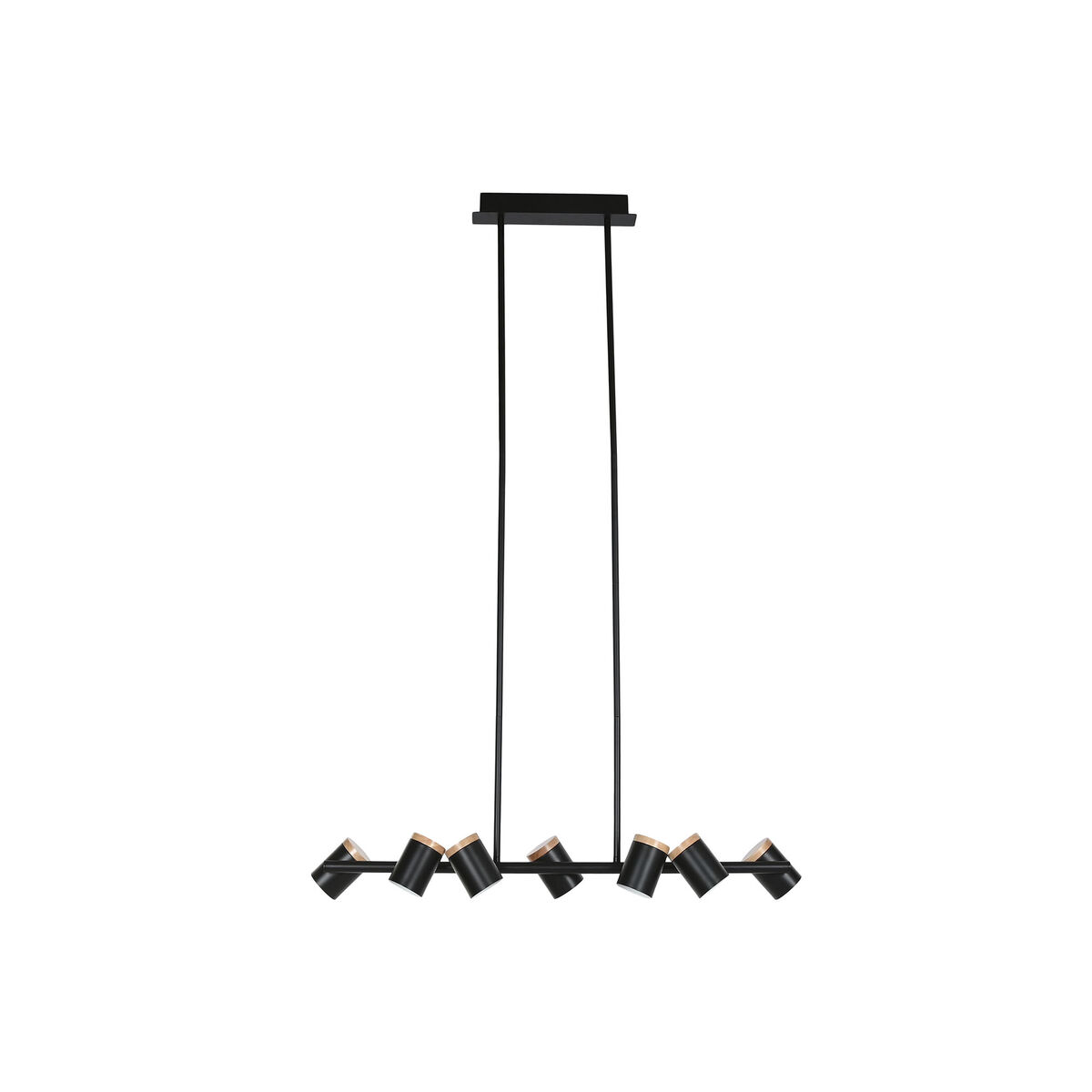 Taklampa Home ESPRIT Brun Svart Trä Metall 104 X 18 X 164 CM