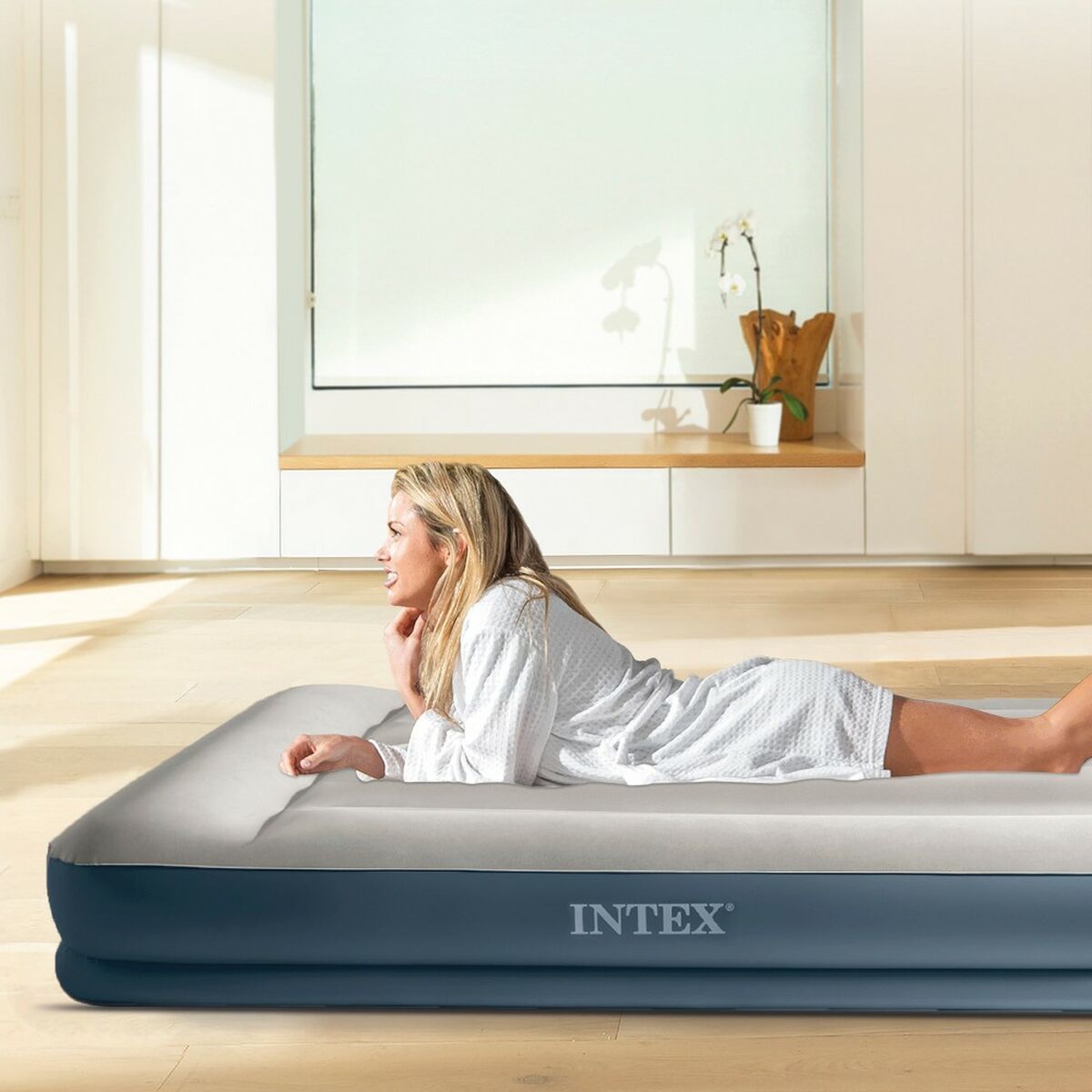 Luftmadrass Intex 99 x 30 x 191 cm (3 antal) - 7