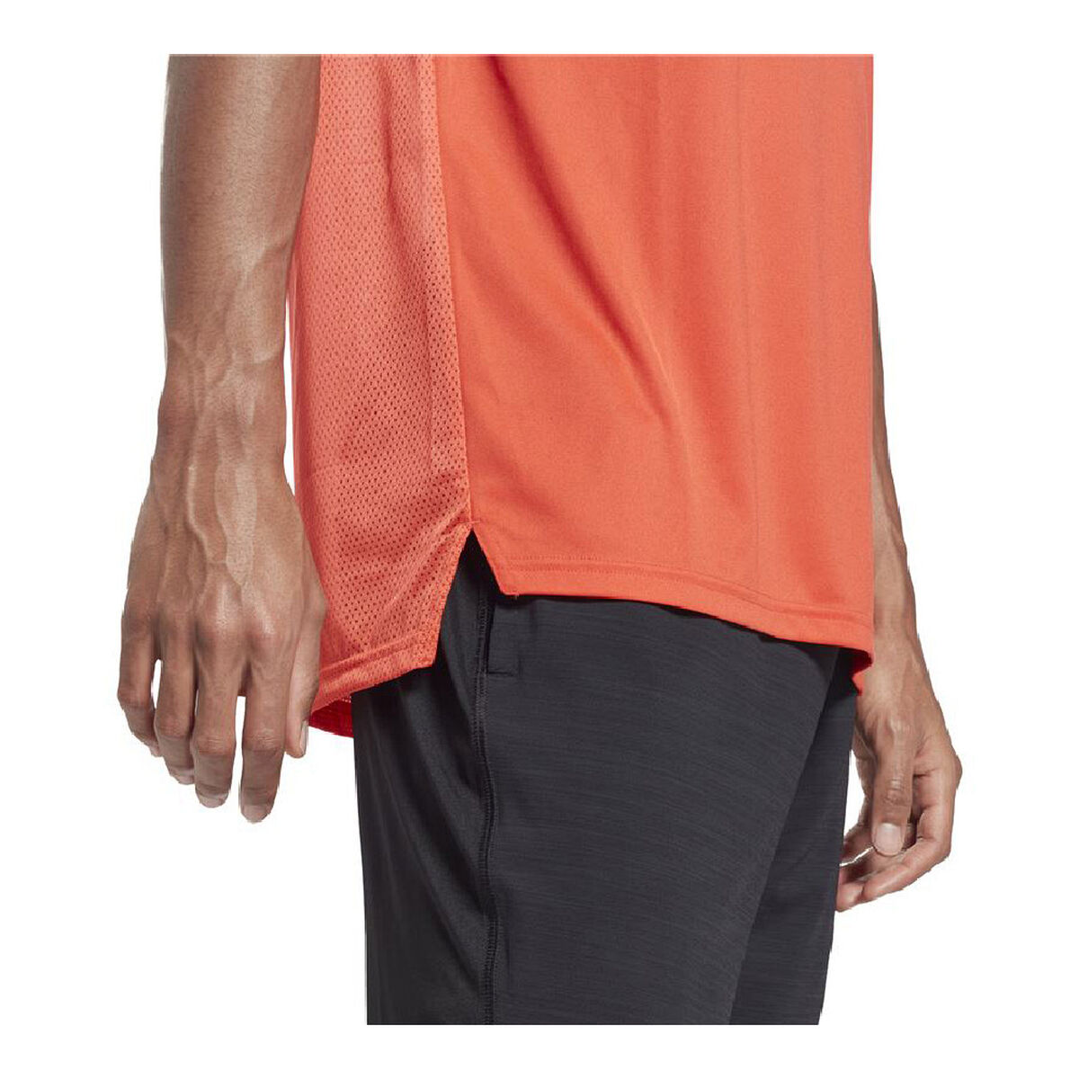 T-shirt med kortärm Herr Reebok Workout Ready Tech Orange - 2