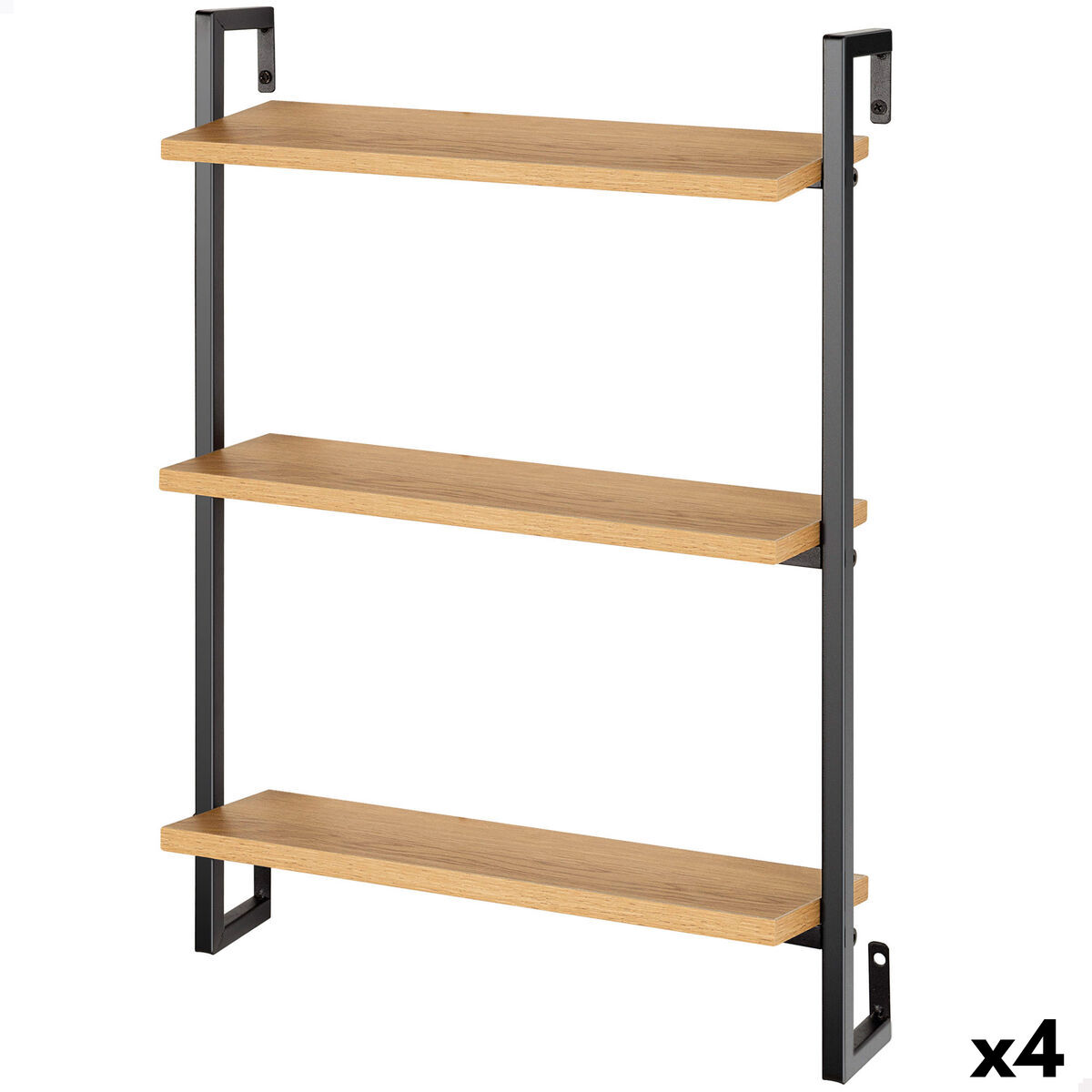Bokhylla Max Home Järn Trä MDF 40 X 55 X 12 cm (4 antal)