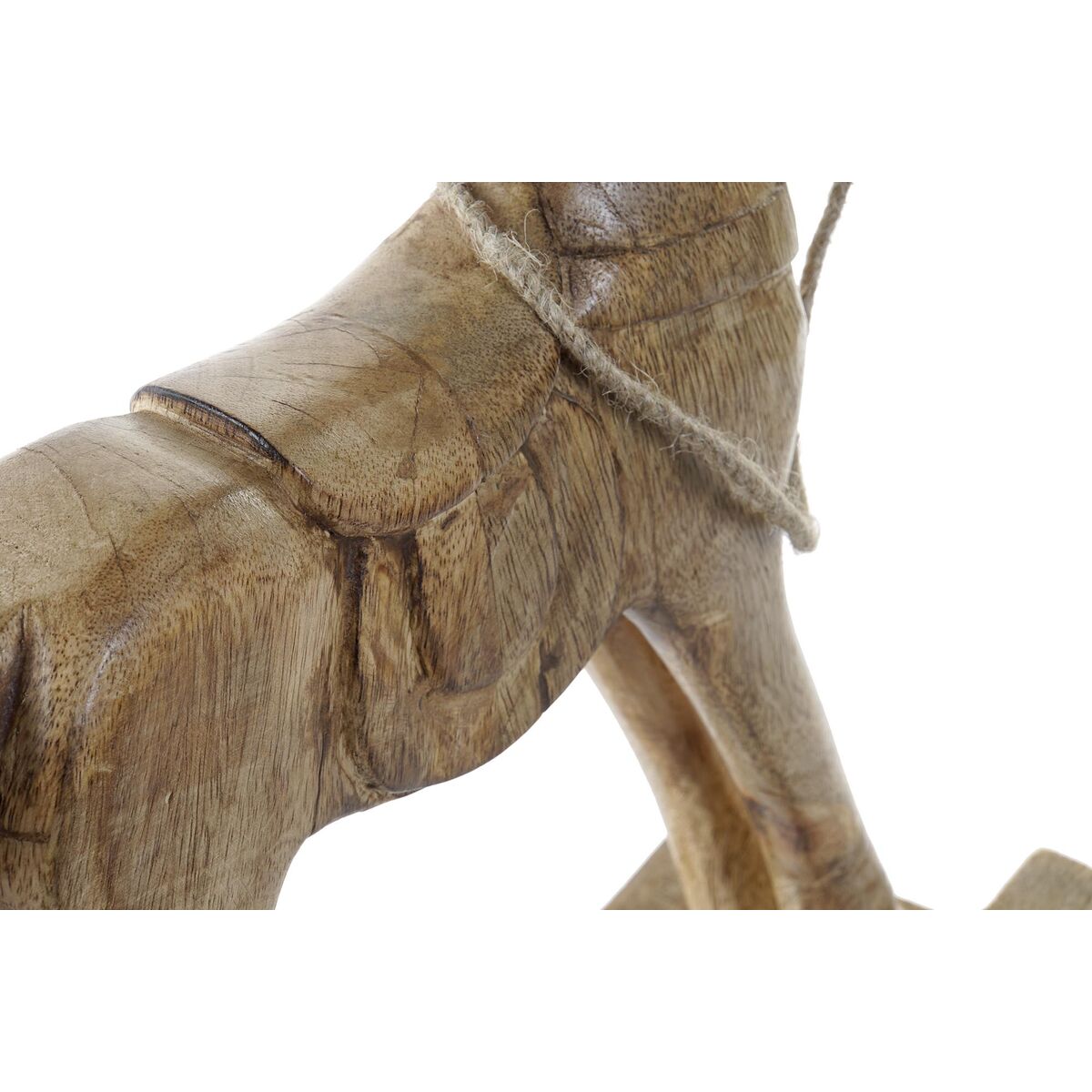 Prydnadsfigur DKD Home Decor Gungstol/Gunga Häst Brun 61 x 15 x 63 cm - 2
