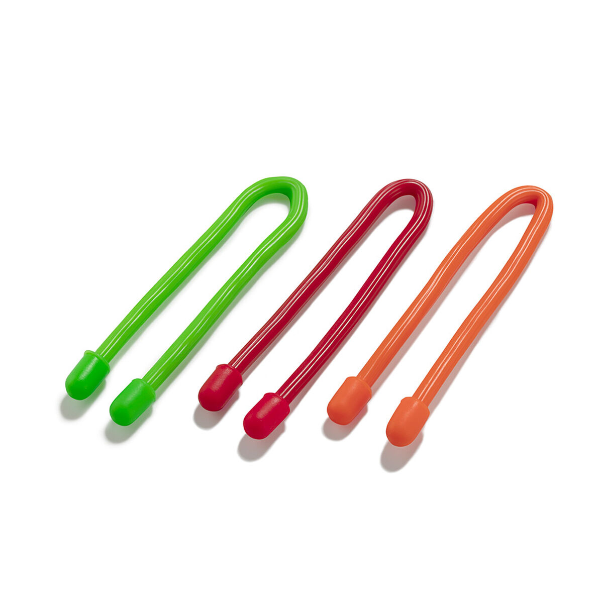 Kabelflänsar Inofix Magic Tie Multicolour Gummi 15 cm - 2