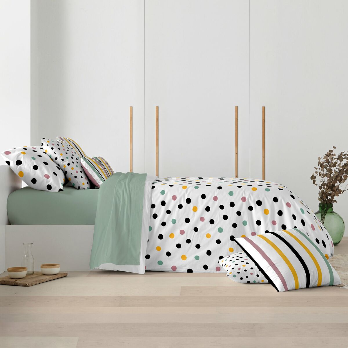 Påslakan Decolores Cuzco Multicolour 175 Trådar 240 x 220 cm Flaskhals - 8