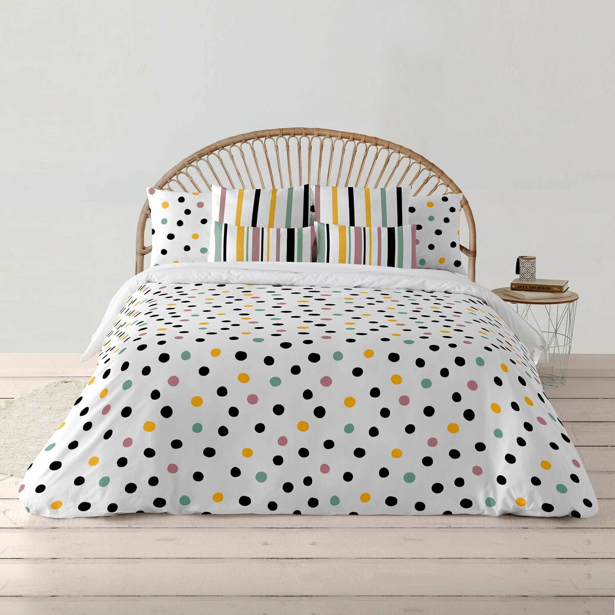 Påslakan Decolores Cuzco Multicolour 175 Trådar 240 x 220 cm Flaskhals - 3