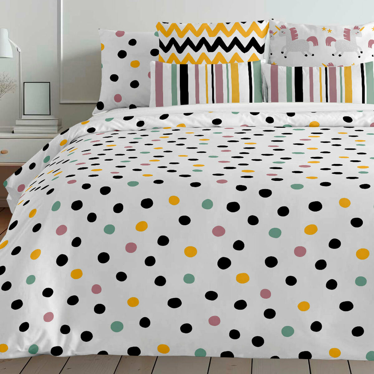 Påslakan Decolores Cuzco Multicolour 175 Trådar 240 x 220 cm Flaskhals - 7