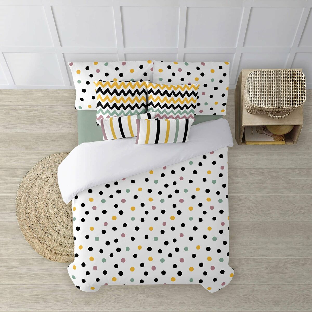 Påslakan Decolores Cuzco Multicolour 175 Trådar 240 x 220 cm Flaskhals - 2