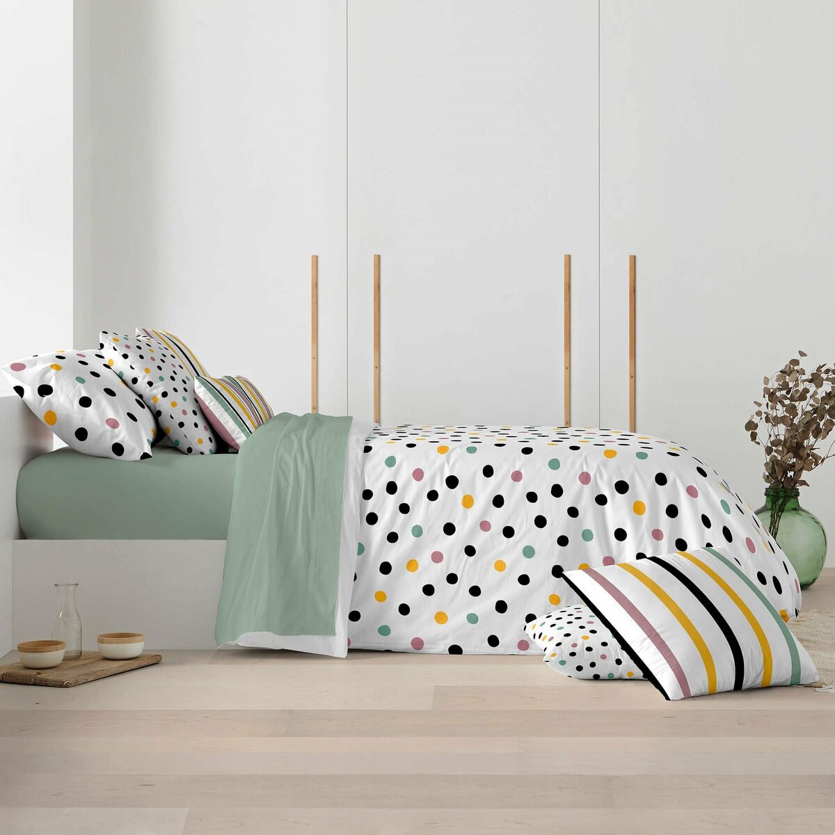 Påslakan Decolores Cuzco Multicolour 175 Trådar 240 x 220 cm Flaskhals - 4