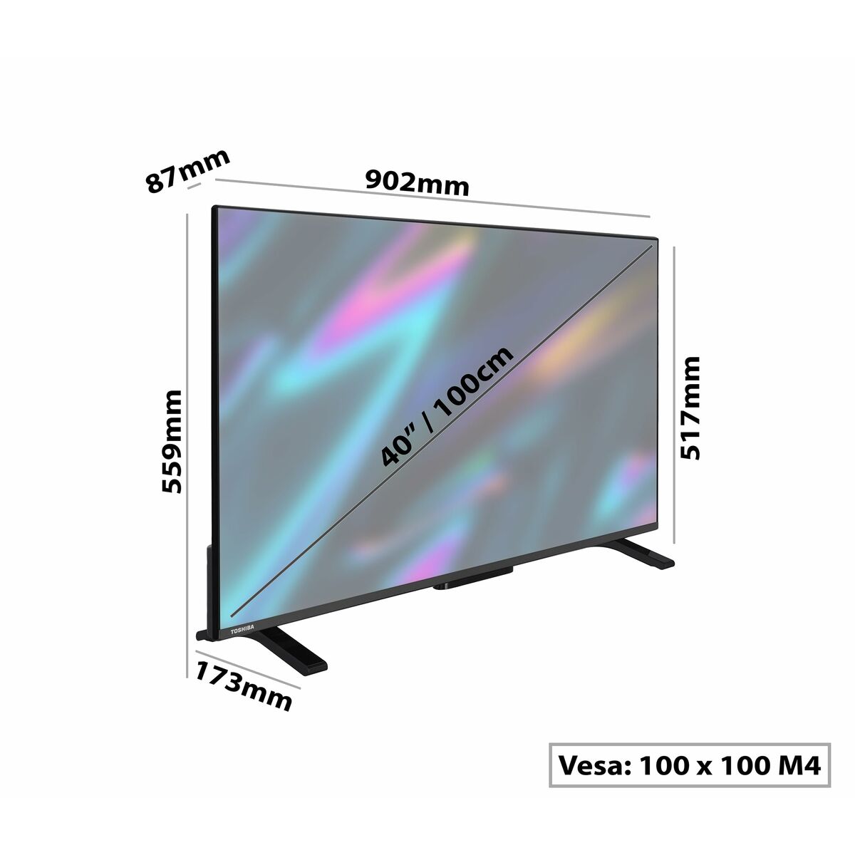 Smart TV Toshiba 40" LED - 3