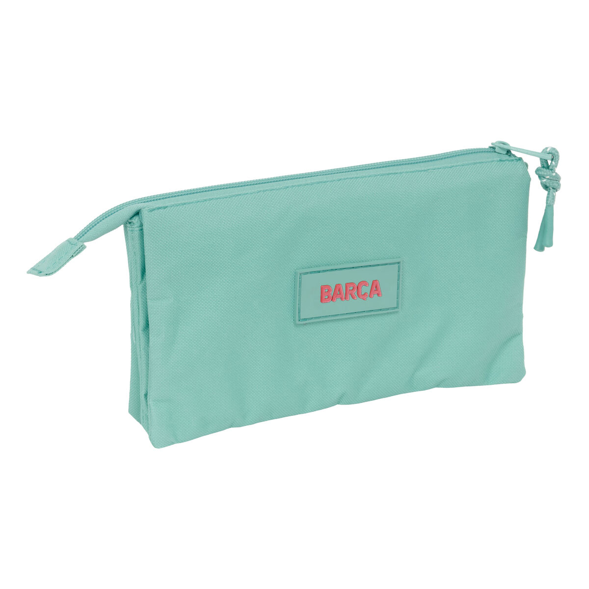 Tredubbel Carry-all F.C. Barcelona Grön 22 x 12 x 3 cm - 3