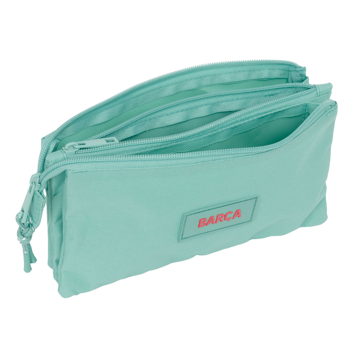 Tredubbel Carry-all F.C. Barcelona Grön 22 x 12 x 3 cm - 2