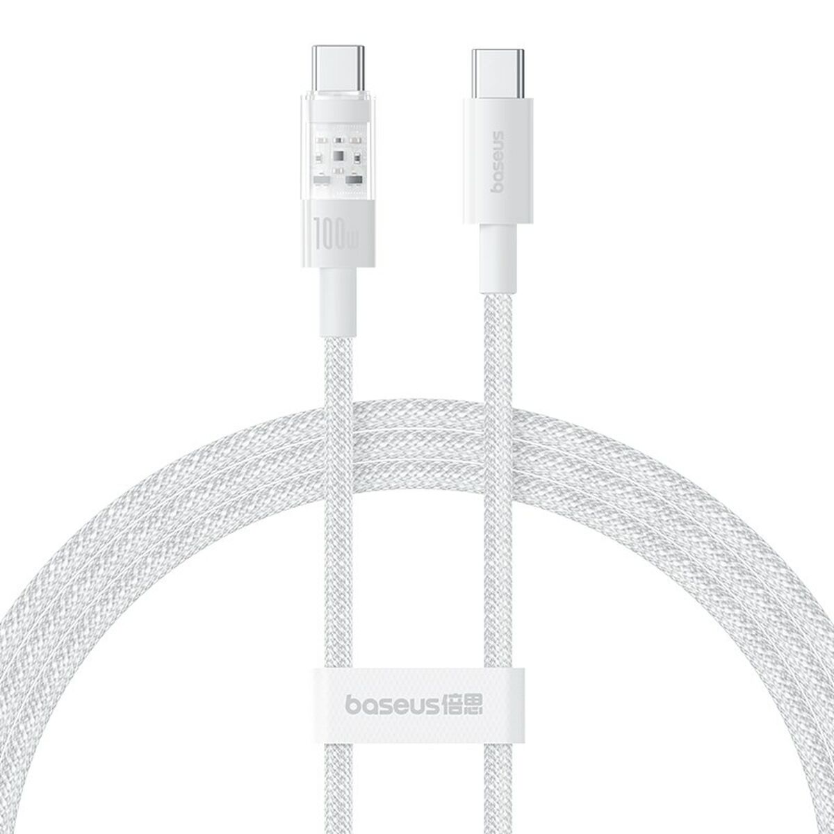 USB-C till USB-C Kabel Baseus P10373000211-00 Vit 1 m