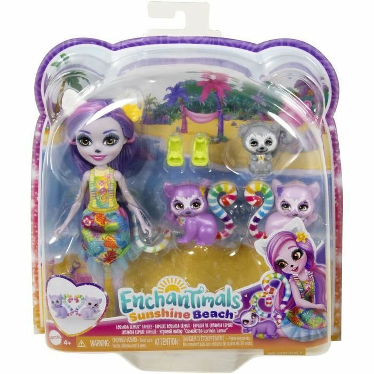 Docka Enchantimals FAMILLE DE LEMURIENS - 2