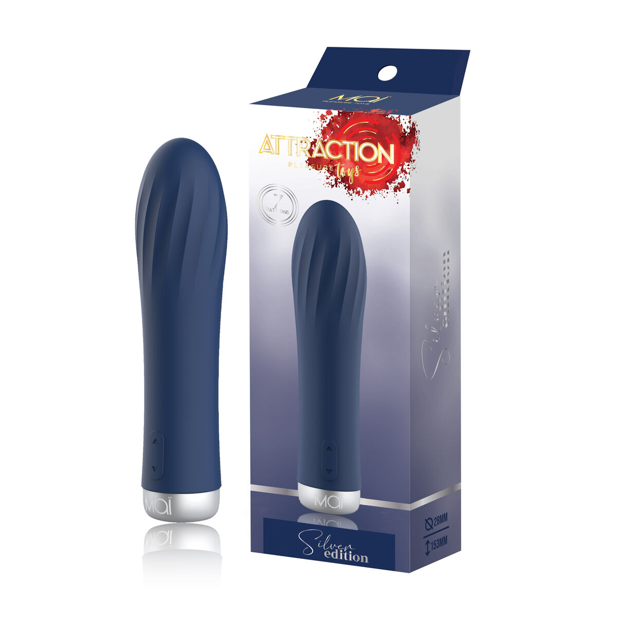 Patronvibrator Attraction Mai Pleasure Toys Blå - 7