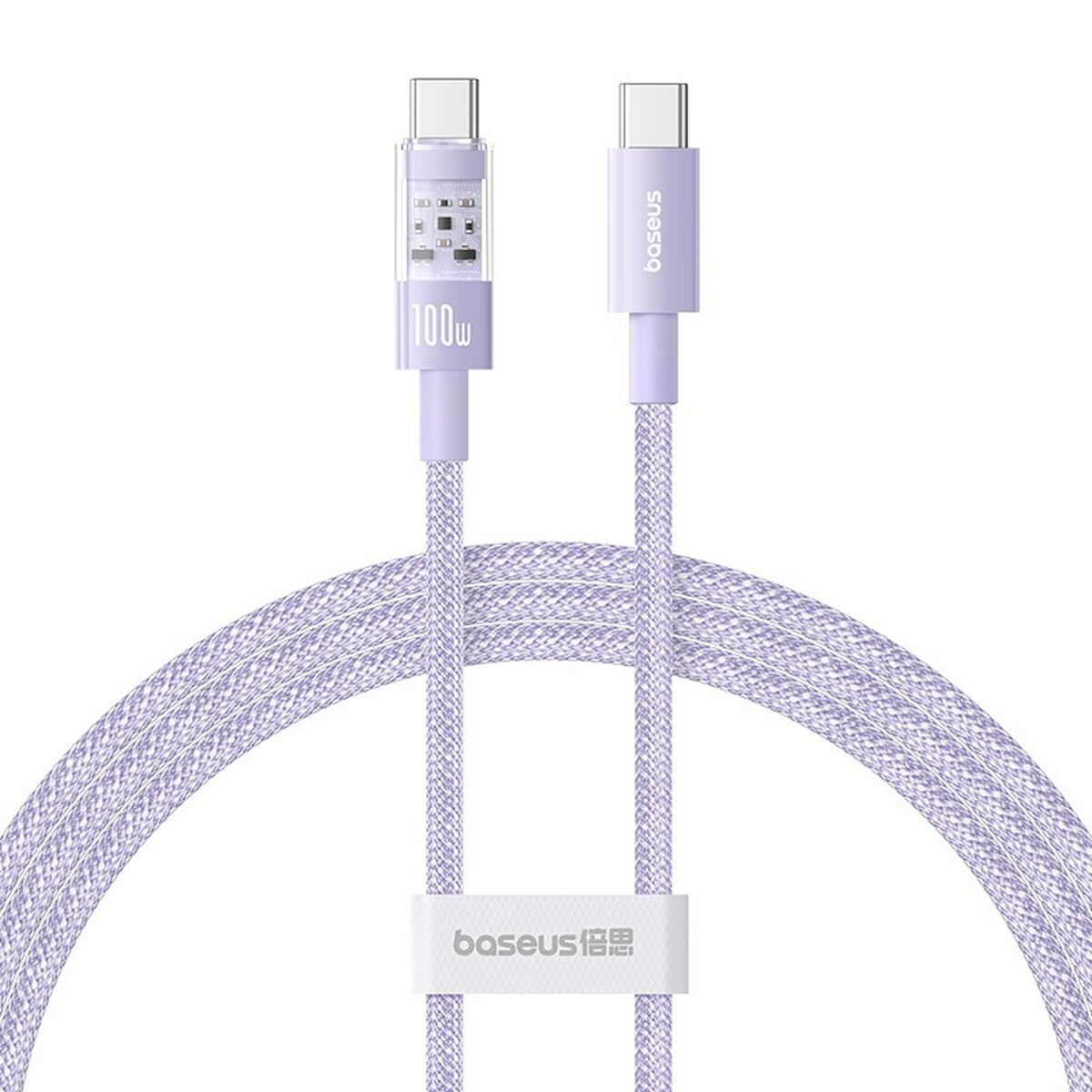 USB-C till USB-C Kabel Baseus P10373000511-00 Violett 1 m