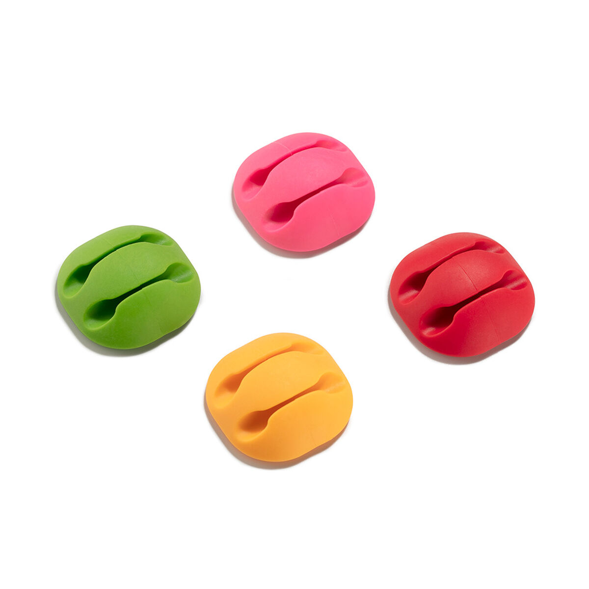 Kabelhållare Inofix Vidhäftande Gem Double Multicolour - 2