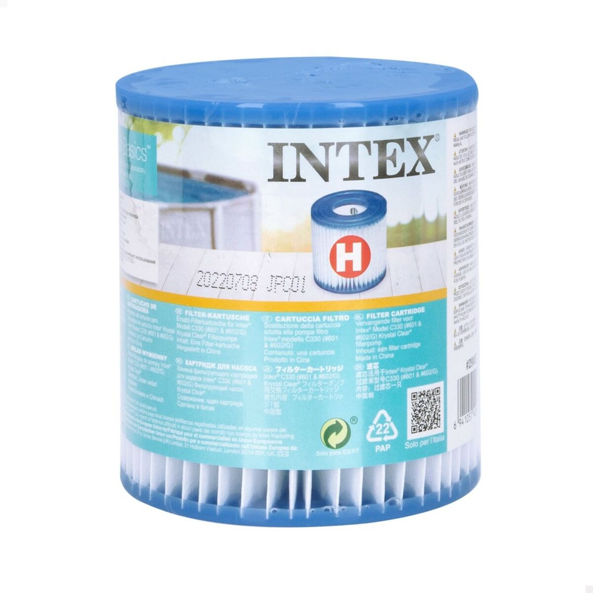 Behandlingsfilter Intex Reservdel Typ H - 8