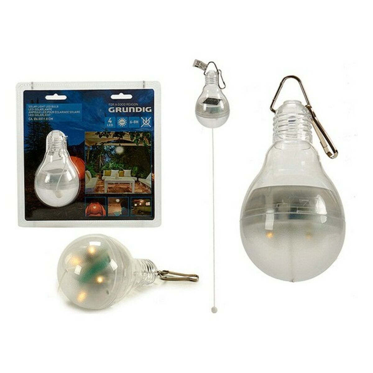LED-lampa Grundig Solcellslampa (7 x 12 x 7 cm) (24 antal) - 4