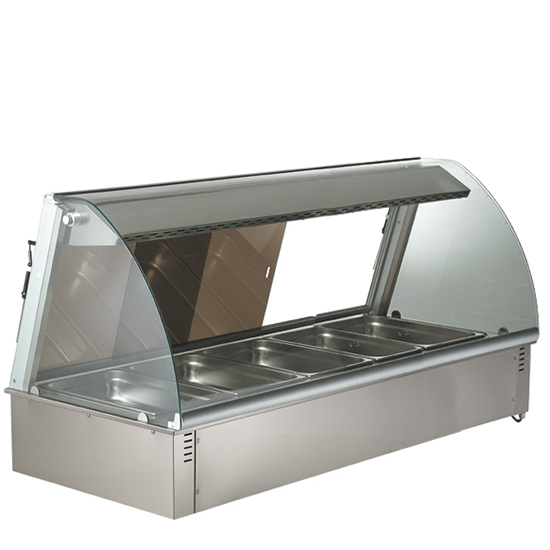 Drop-in befuktad ventilation varma display, 5x GN 1/1
