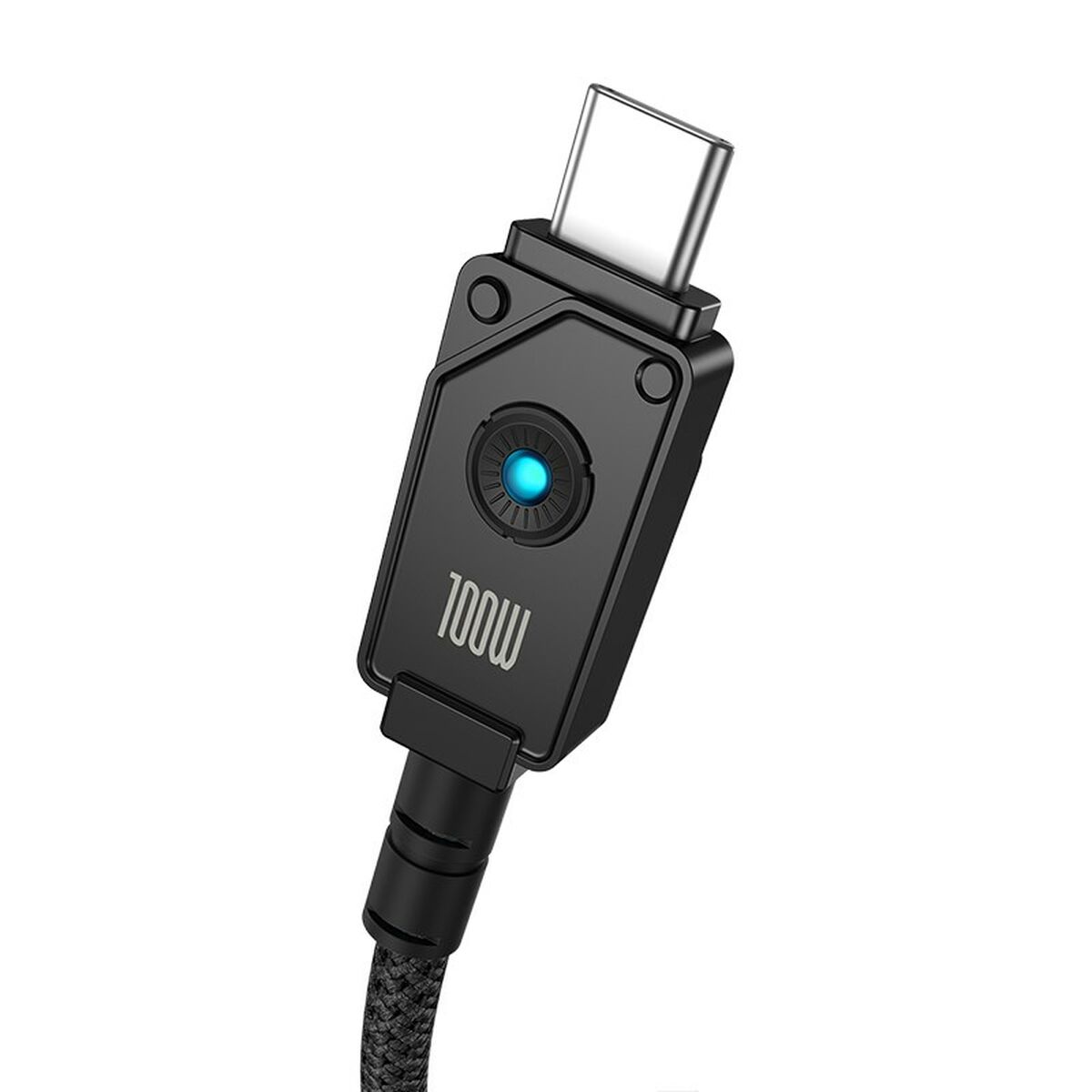 USB A till USB-C Kabel Baseus P10355801111-00 Svart 1 m - 3