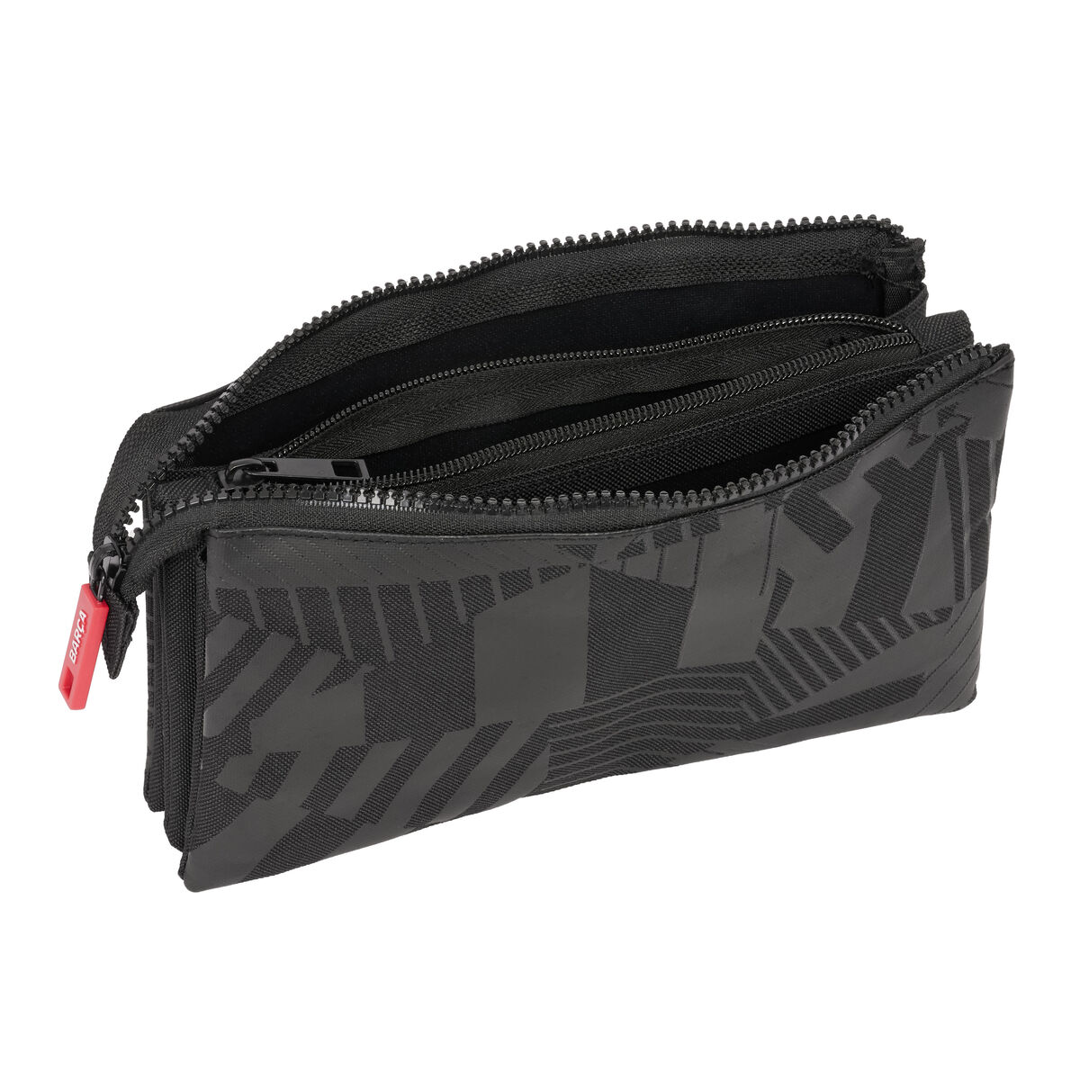 Tredubbel Carry-all F.C. Barcelona Black Svart 22 x 12 x 3 cm - 2