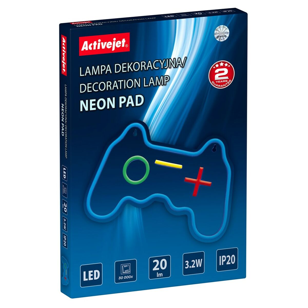 Belysning dekoration Activejet AJE-NEON PAD Multicolour (1 Delar)