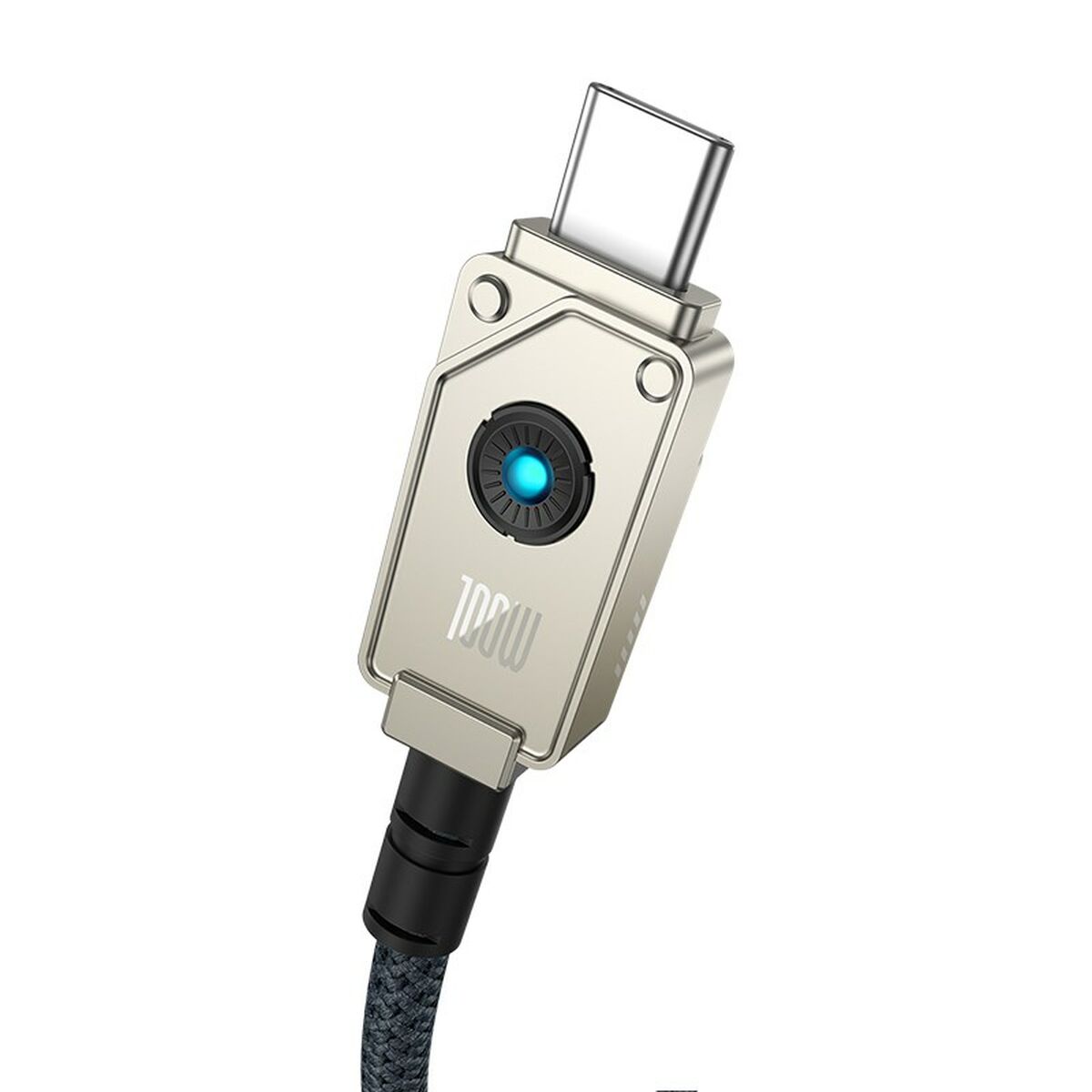 USB A till USB-C Kabel Baseus P10355801221-00 Svart 1 m - 2