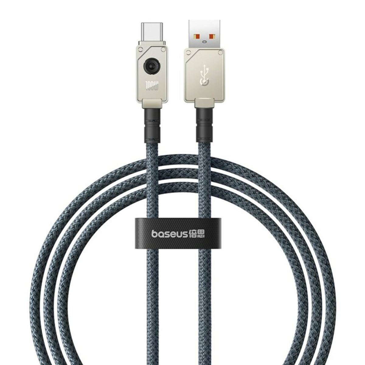 USB A till USB-C Kabel Baseus P10355801221-00 Svart 1 m