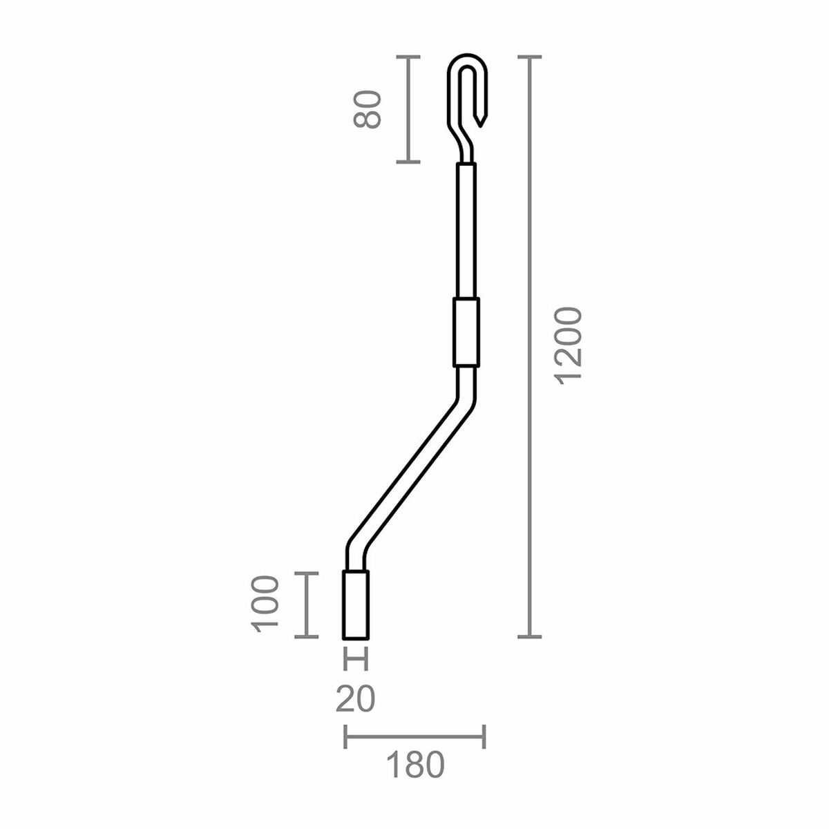 Vev för markis Micel TLD06 Vit 120 cm Låg - 2