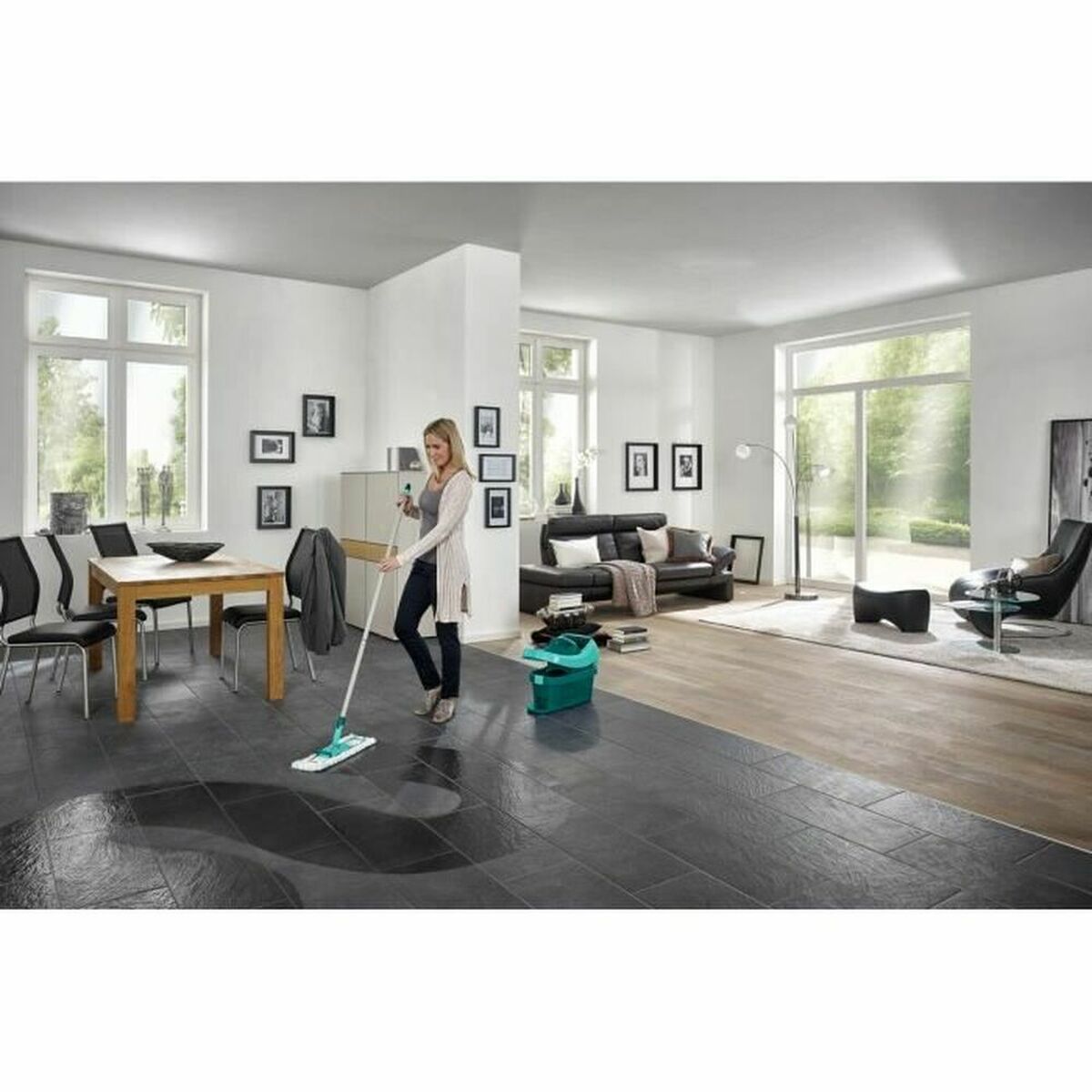 Mop with Bucket Leifheit Profi XL Plast Sammansatt 8 L - 5