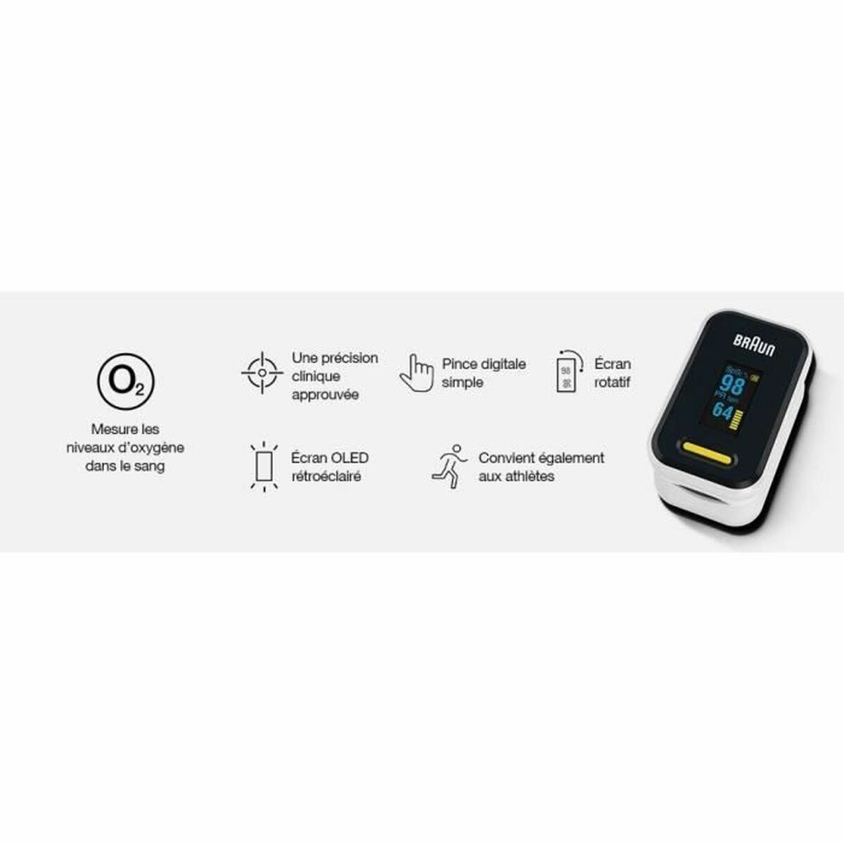 Oximeter med Puls Braun YK-81CEU - 4