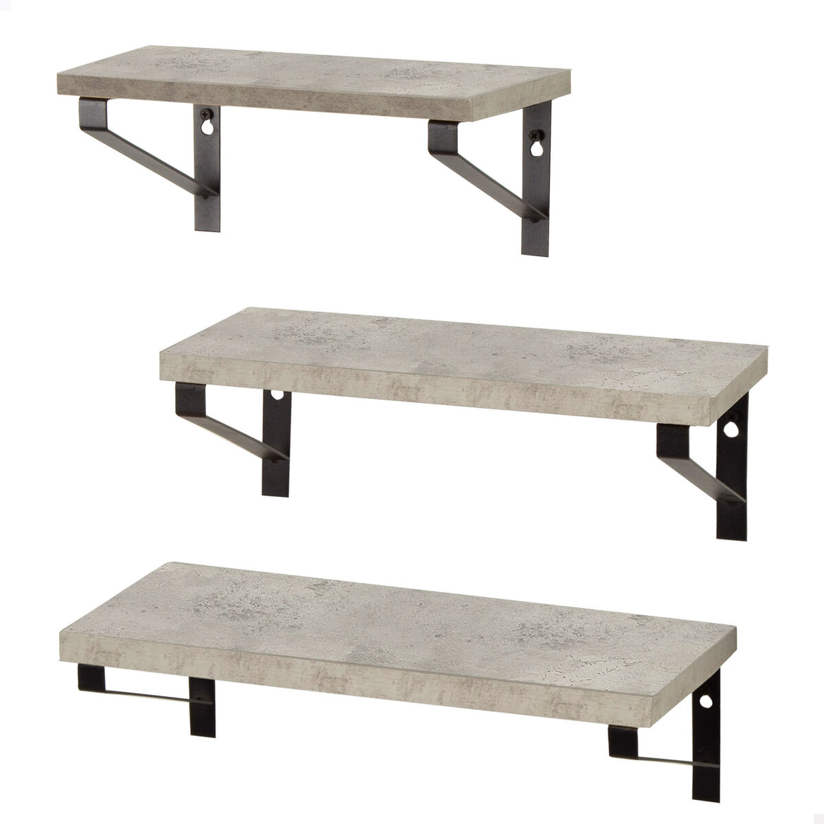 Hyllor Max Home Järn Trä MDF 42 X 12 X 16 CM (4 antal) - 2