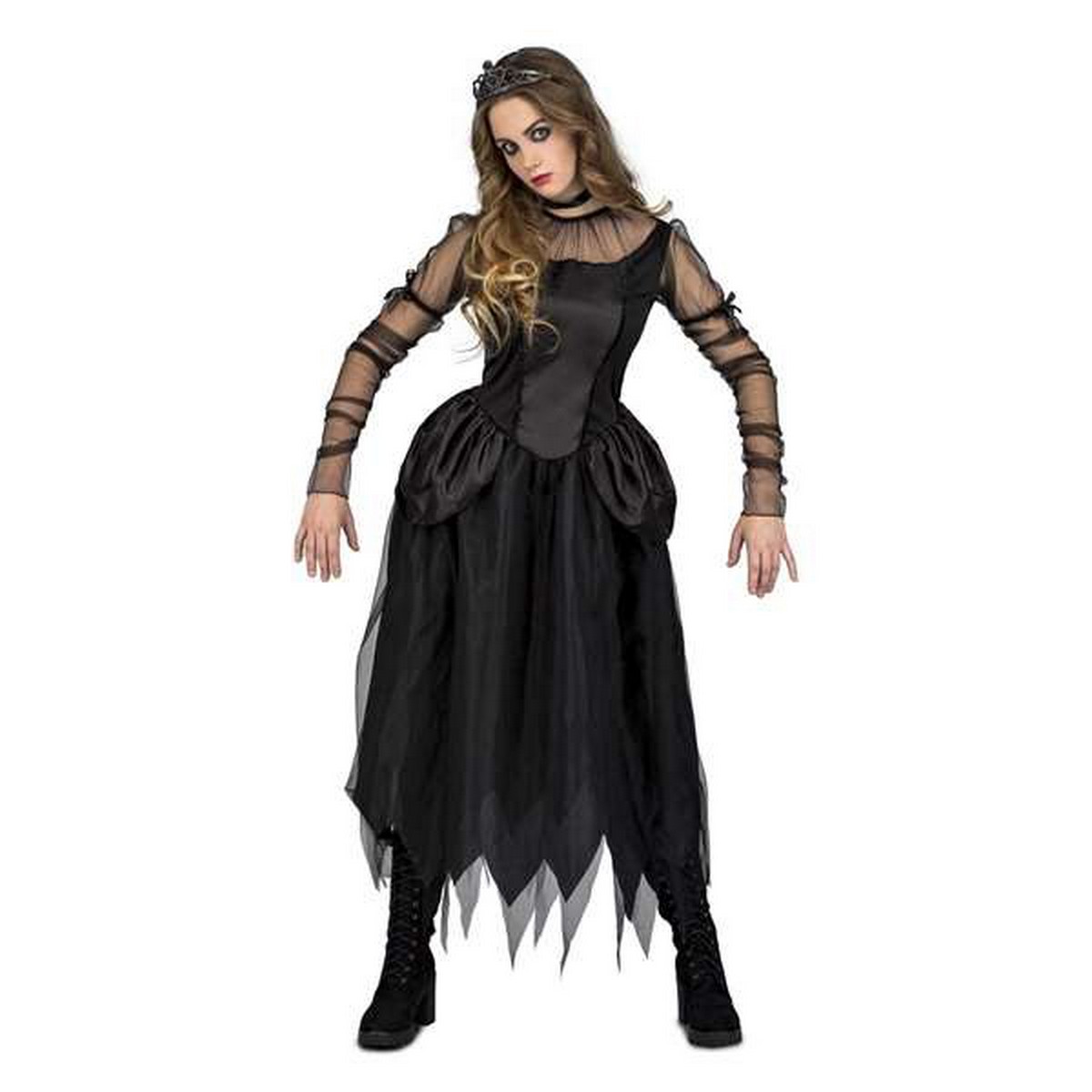 Maskeraddräkt för barn 5-6 år Svart gotica (3 Delar) - 4