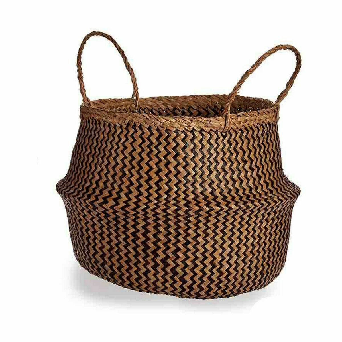 Dekorativ korg Gift Decor Brun Svart Rusar 8 L (8 antal) - 2
