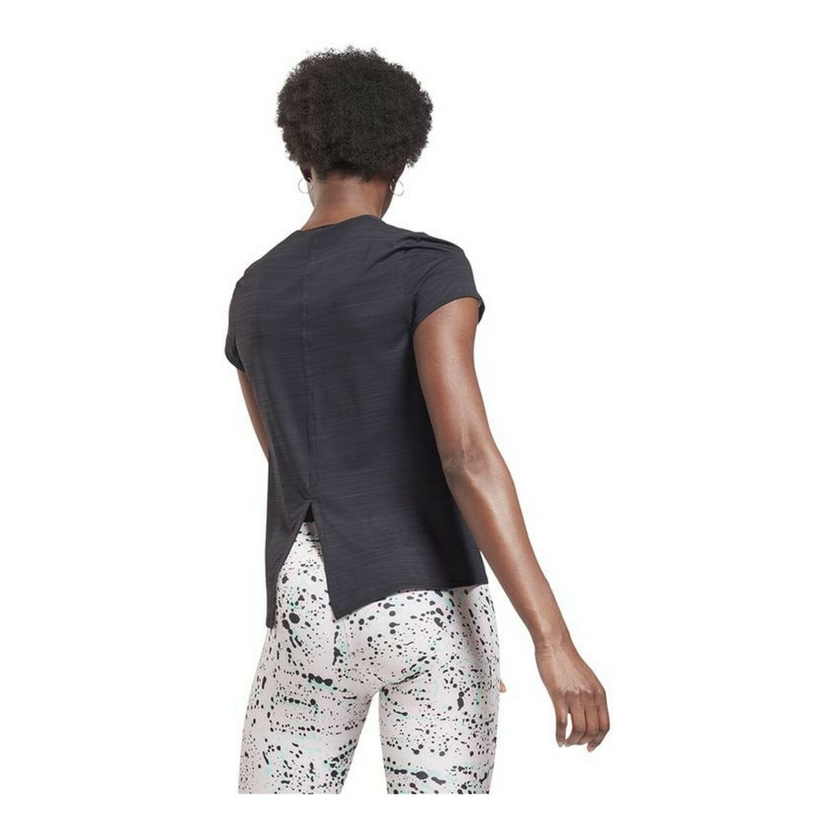 T-shirt med kortärm Dam Reebok Workout Ready Activchill Svart - 5