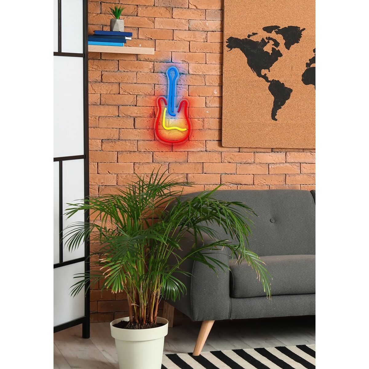 Belysning dekoration Actis ACS-NEON GITARA Multicolour 80