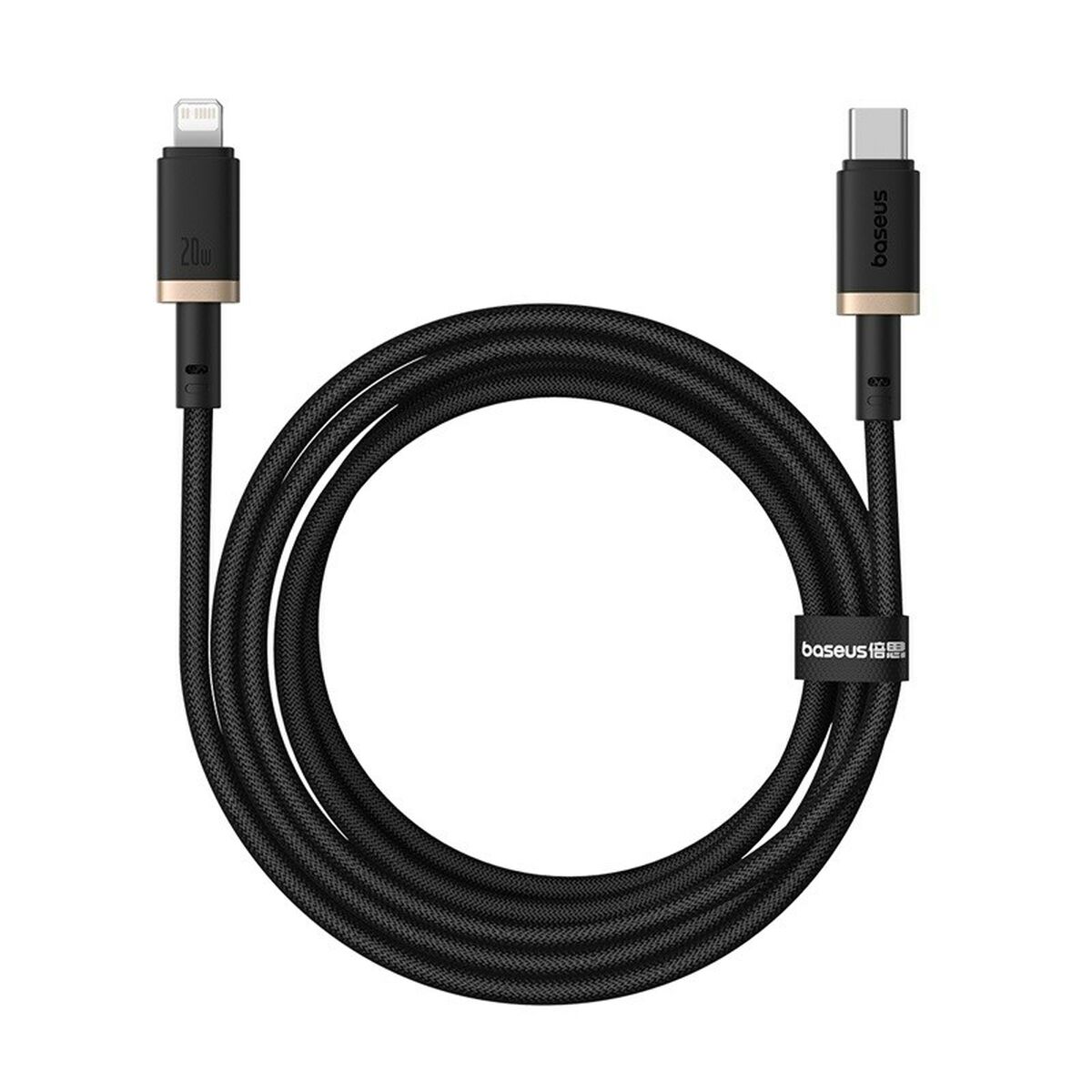 Kabel USB-C till Lightning Baseus P10377800U01-02 Svart Guld 2 m