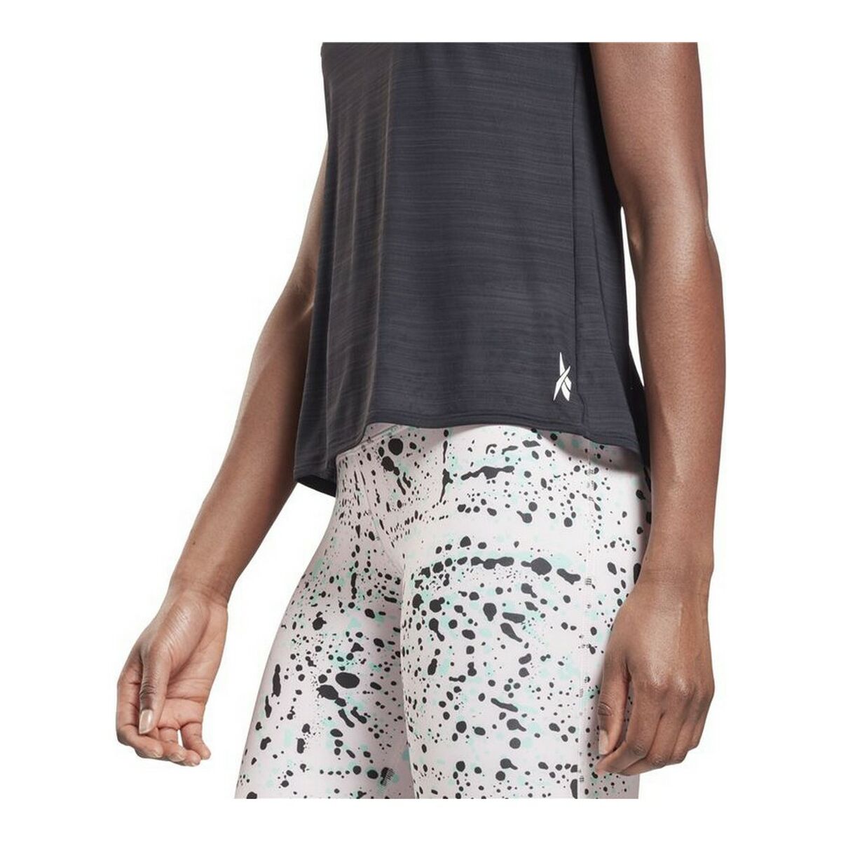 T-shirt med kortärm Dam Reebok Workout Ready Activchill Svart - 3