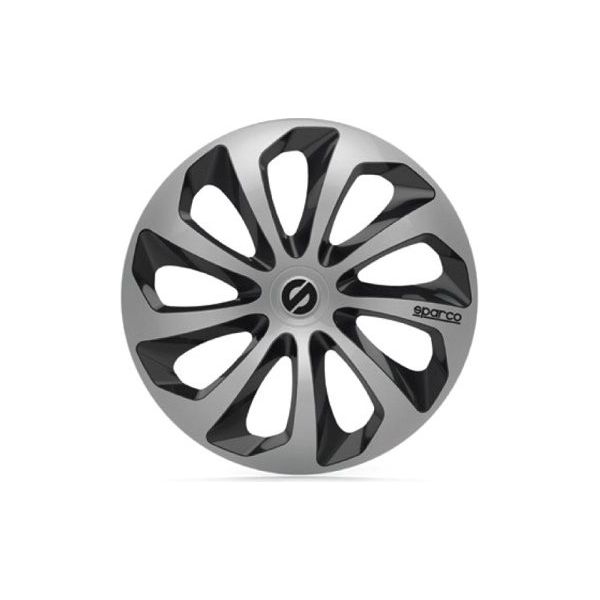 Navkapsel Sparco SPC1673SVBK 16" Svart/Silvrig