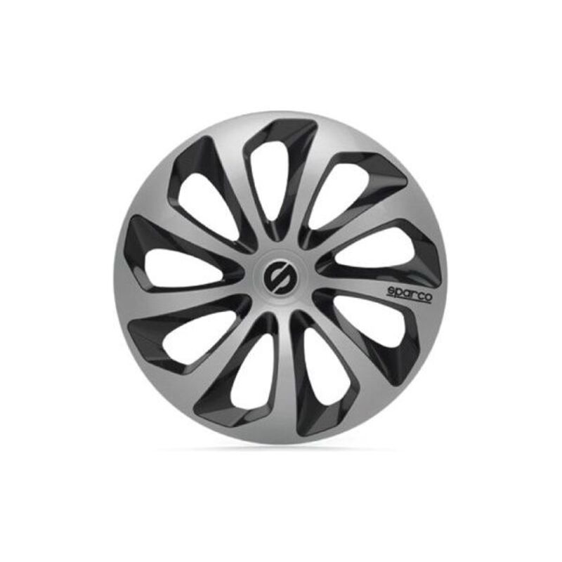 Navkapsel Sparco SPC1673SVBK 16" Svart/Silvrig - 2