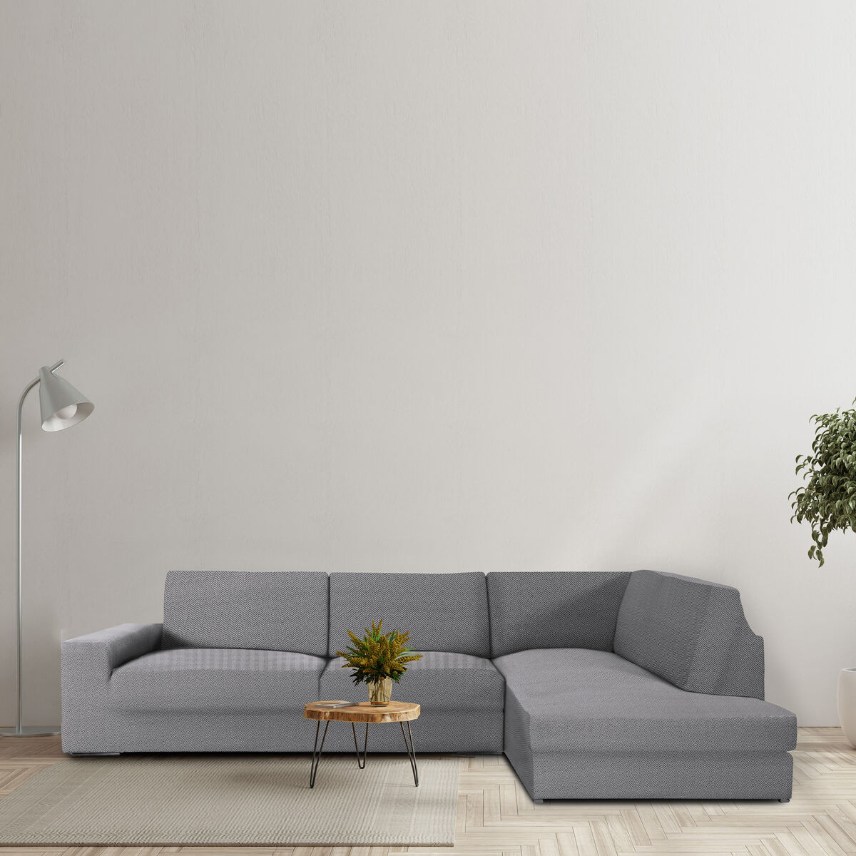 Sofföverdrag Eysa JAZ Grå 110 x 120 x 500 cm - 10