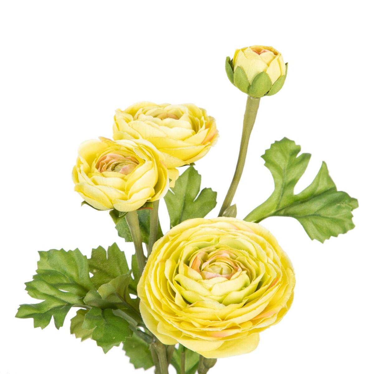 Dekorativ växt Polyester Polyetylen Järn Blomster 11 x 11 x 36 cm - 2